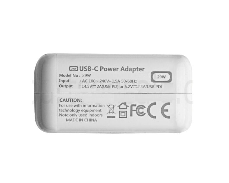 29W USB-C Power Adapter Apple MacBook 12 2017 FNYF2BZ/A + USB Cable