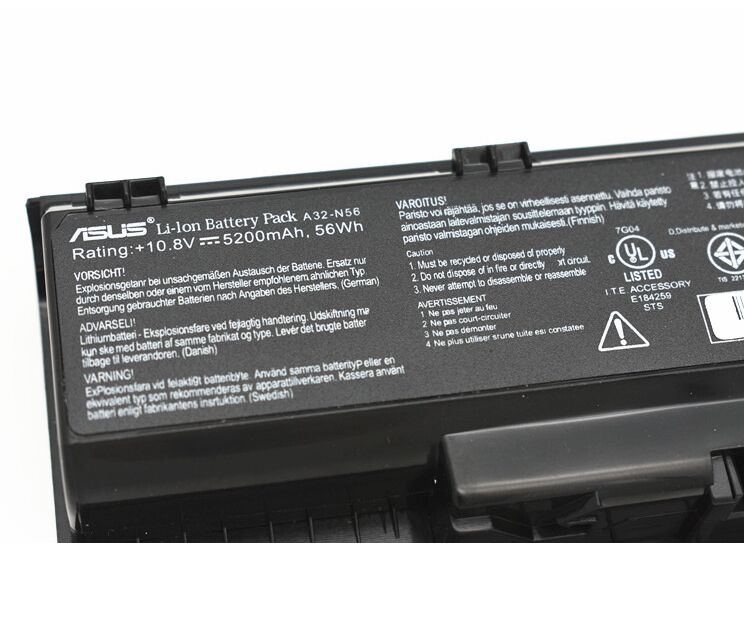 Original 5200mAh 56Wh Asus N76VB-T4046H Battery