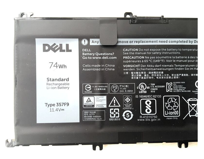 Original 6400mAh 74Wh Dell INS15PD-3848B INS15PD-3948B Battery