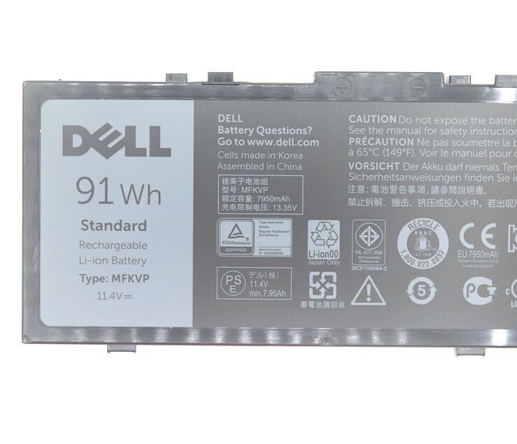 Original 7950mAh 91Wh Dell 451-BBSF M28DH Battery