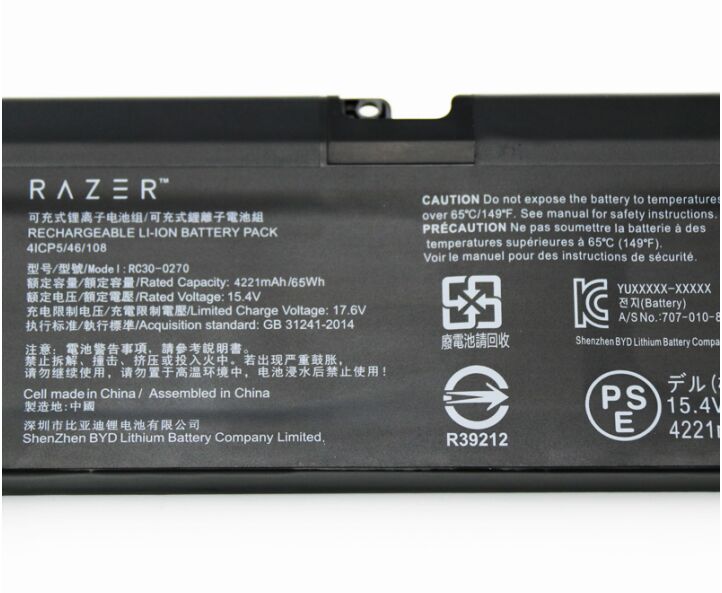 Original 4221mAh 65Wh Razer RZ09-0270 Battery